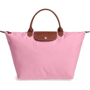 Longchamp Medium Le Pliage Nylon Tote Pink